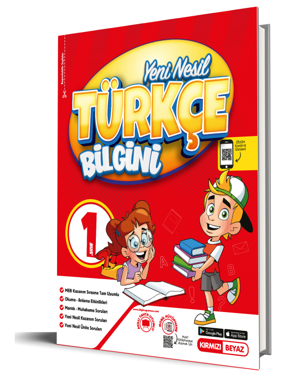 Kırmızı Beyaz 1.Sınıf Yeni Nesil Türkçe Bil...