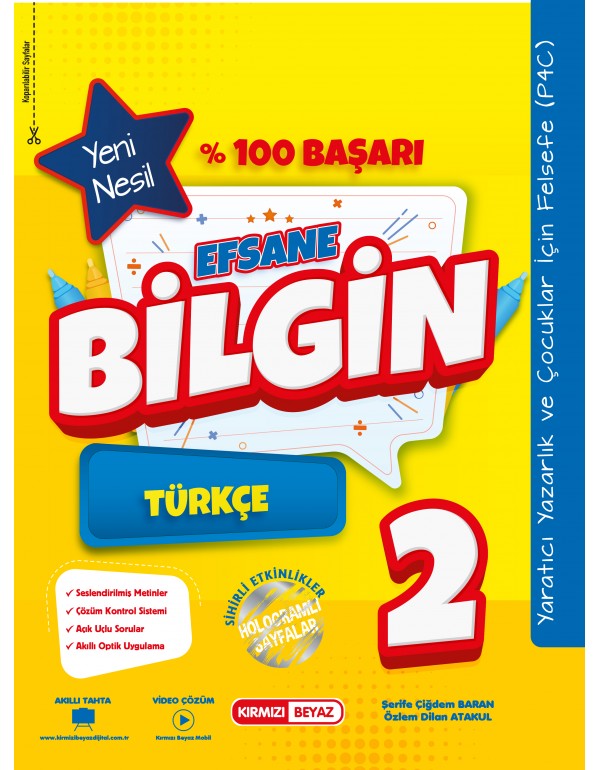 Kırmızı Beyaz Efsane Bilgin Türkçe 2.Sınıf 