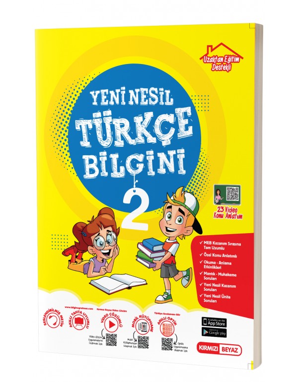 Kırmızı Beyaz 2.Sınıf Yeni Nesil Türkçe Bil...
