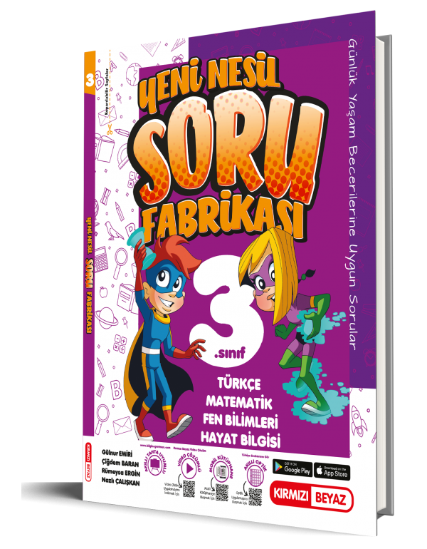 Kırmızı Beyaz Yeni Nesil Soru Fabrikası 3.Sın...
